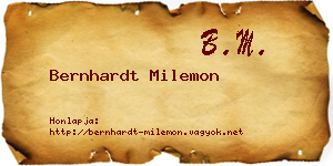 Bernhardt Milemon névjegykártya